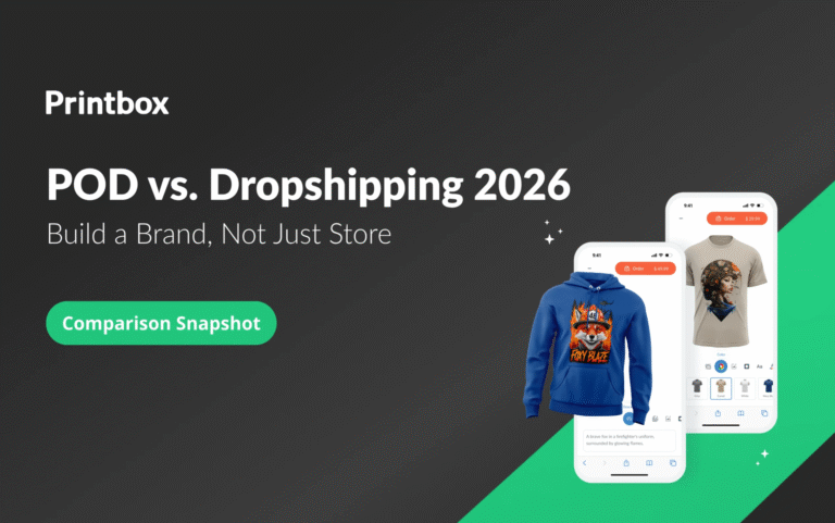 Dropshipping vs In House Printing: Ein Vergleich zweier Geschäftsmodelle Dropshipping vs In House Printing