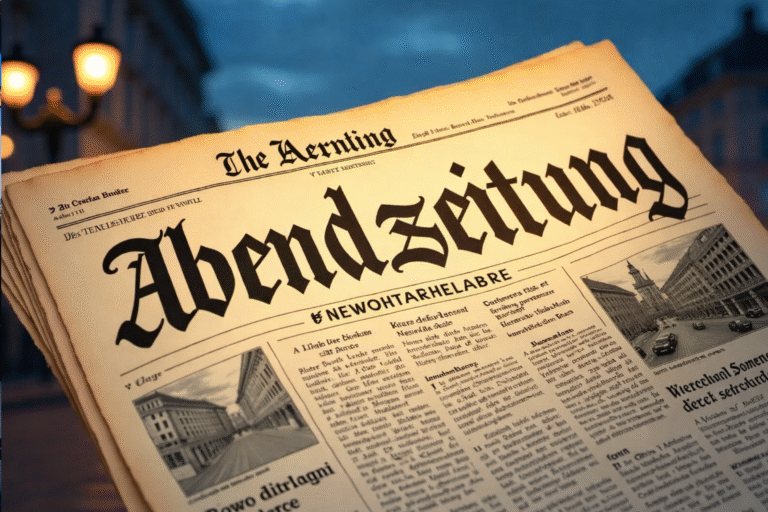 The Abendzeitung: Eine traditionsreiche Stimme im deutschen Journalismus The Abendzeitung